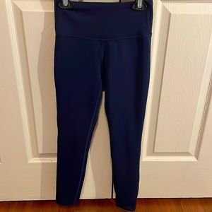 Womens Navy Blue New Balance capri Leggings